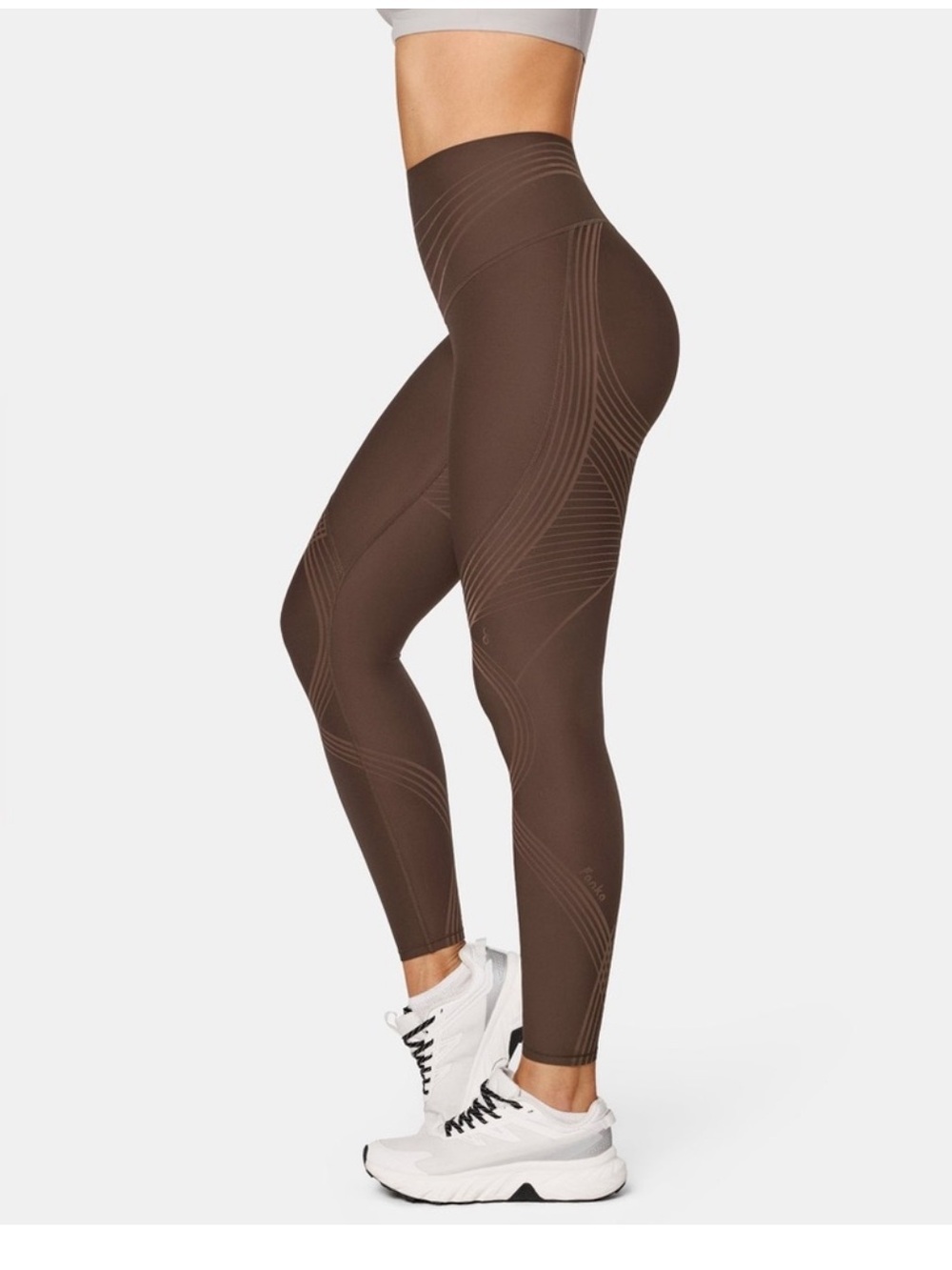 Fanka Body Sculpt 7/8 Leggings 2.0 Reversible Wear High Rise Compression Brown